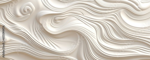 an Abstract Horizontal background, Swirls carved engraved ivory. Liquid flow texture. Fluid art Abtract-themed, photorealistic illustrations in JPG. Generative AI