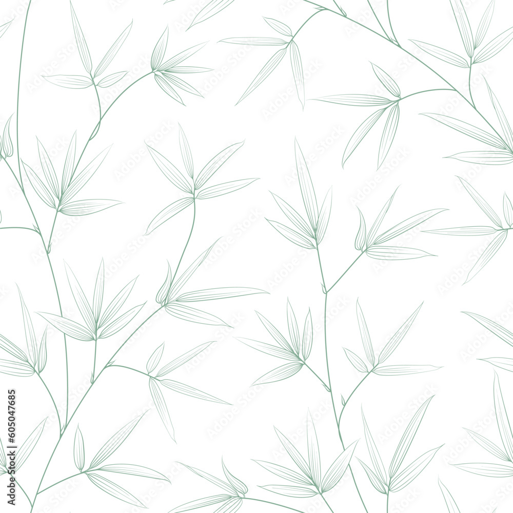 Obraz premium Tropical seamless pattern on white background.