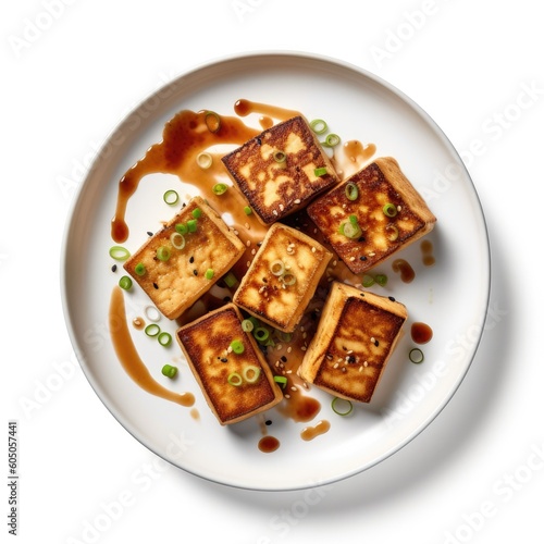 Plate of Grilled Tofu on a ...