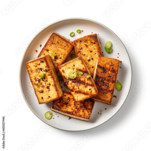 Plate of Grilled Tofu on a ...