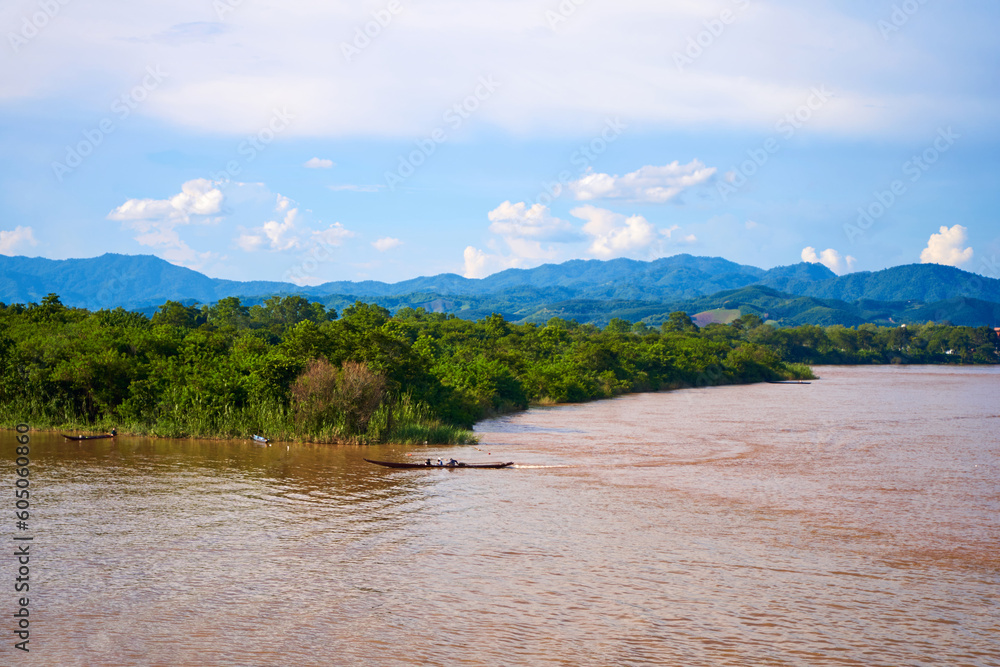 Muddy Mekong River in the Golden Triangle Muddy Mekong River in the Golden Triangle