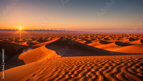 Image of Sahara type desert with dunes
