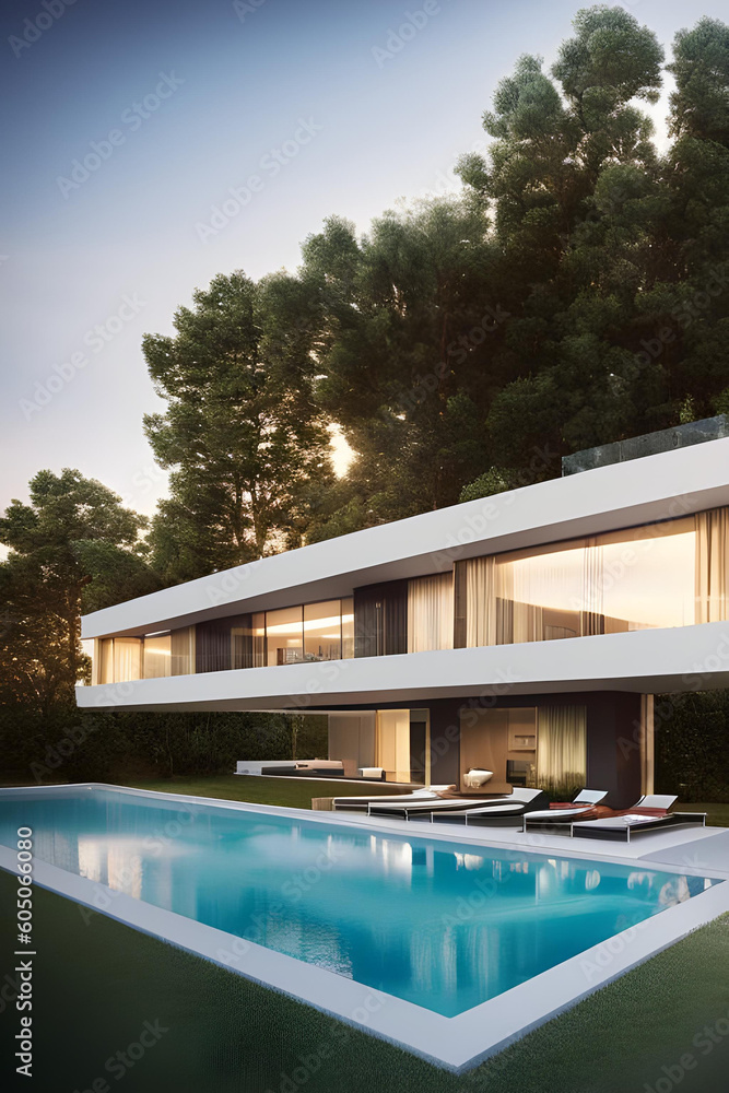 Fototapeta premium Modern architecture design illustration