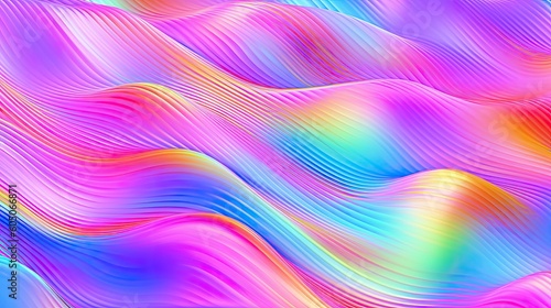 Abstract rainbow holographic textured background
