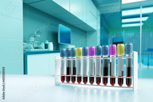 Stand for test tubes. Flask...