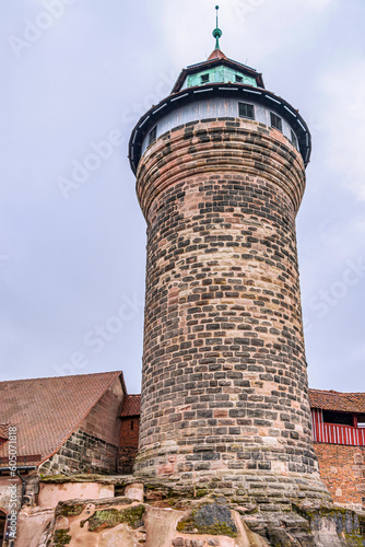 The Frauentorturm is one of the four striking round main towers of the Nuremberg city fortification; its old name is 