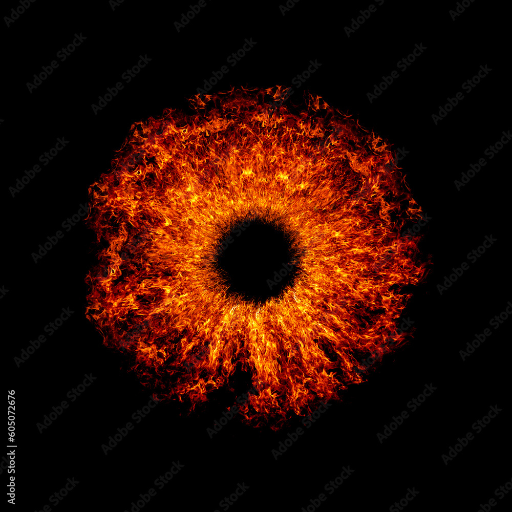 Gun fire flashes. Flame explosion effect during shot with gun. Flash effect of bullet fire