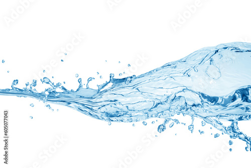 Water splash, water splash isolated on white background, water