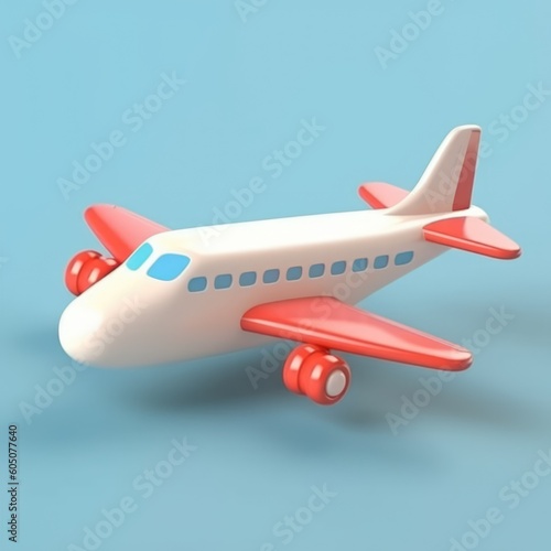 Cute cartoon style commercial toy airplane, children's day toy 