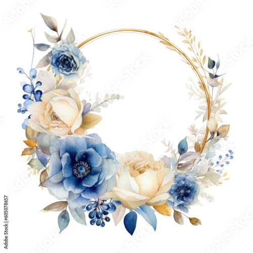  Frame for wedding invitations Trend colour of 2024, Immediately download,watercolor floral. wedding or invitation, generative AI