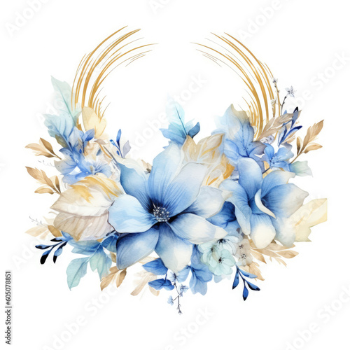  Frame for wedding invitations Trend colour of 2024, Immediately download,watercolor floral. wedding or invitation, generative AI