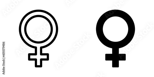 Female icon. sign for mobile concept and web design. vector illustration