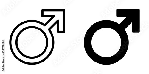Male icon. sign for mobile concept and web design. vector illustration