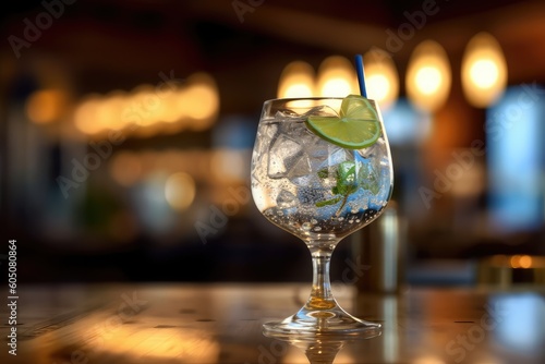 Cocktail in a close-up shot, macro shot - made with generative AI tools