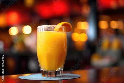 Freshly squeezed Orange Juice in a close-up shot, macro shot - made with generative AI tools