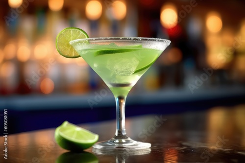 Daiquiri in a close-up shot, macro shot - made with generative AI tools