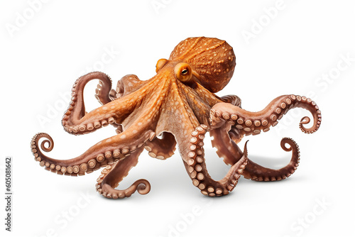 octopus with white backround