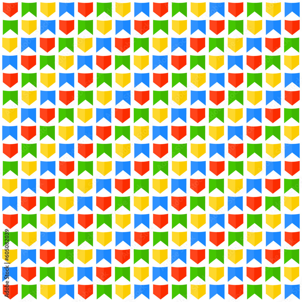 June party colorful flags pattern. June party colorful flags pattern.
