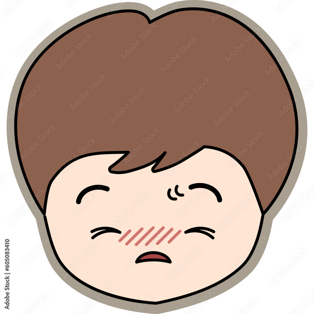 찡그린 어린이
찡그린 어린이
