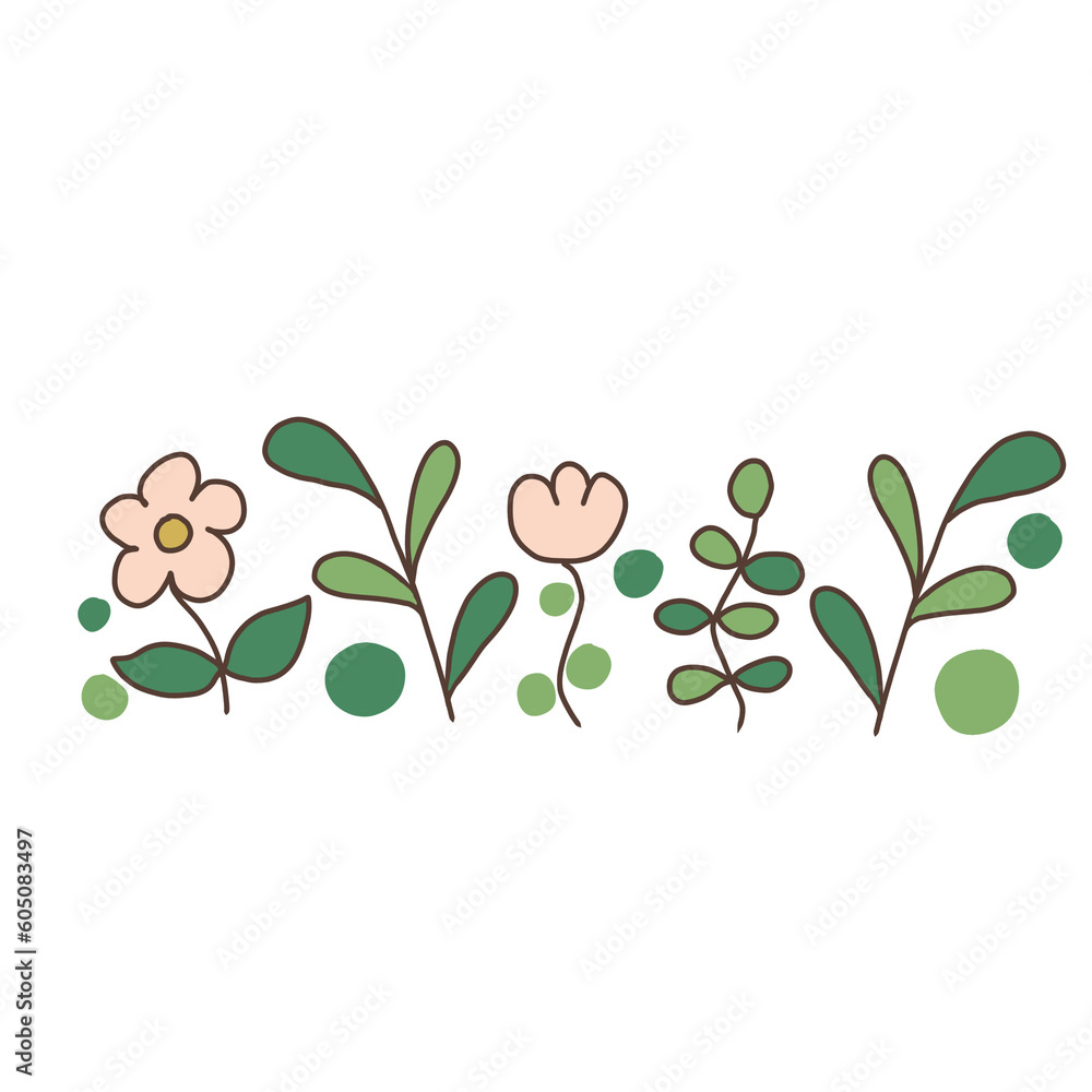 Obraz premium tree leaves flowers