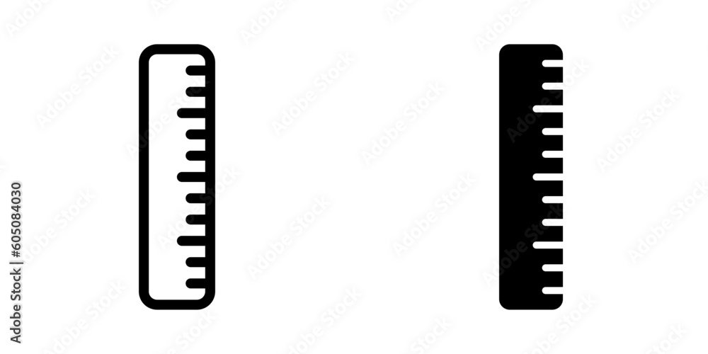 Ruler icon. sign for mobile concept and web design. vector illustration