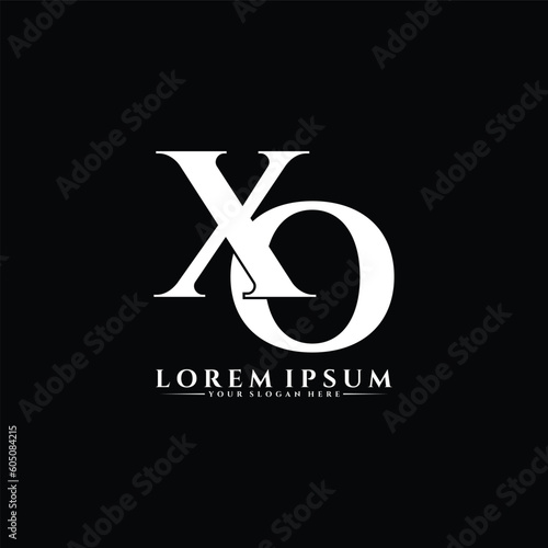 Letter XO luxury logo design vector