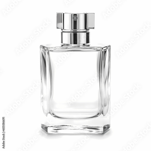 Blank Perfume Bottle Isolated White Illustration