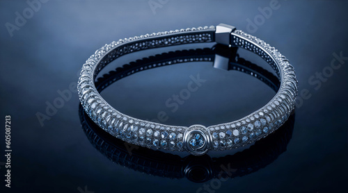A diamond bracelet for elite. Generative AI