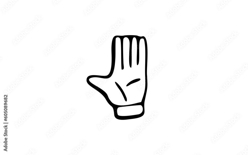 Obraz premium FINGER STYLE Doodle art illustration with black and white style.