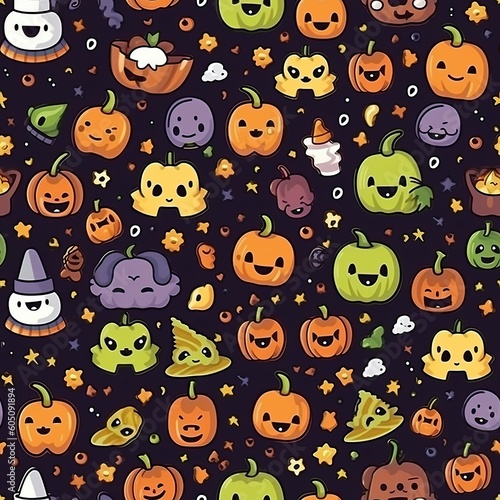 halloween pattern seamless background for textiles, fabrics, covers, wallpapers, print, gift wrapping and scrapbooking