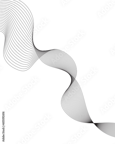 Abstract grey smoke wavy curve lines design for banner, brochure, flyer, template, wallpaper background.