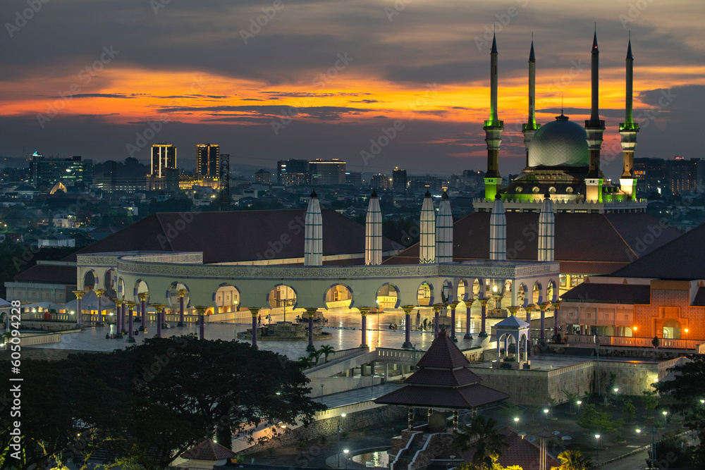 Great Skies Above Great Mosque of Semarang City