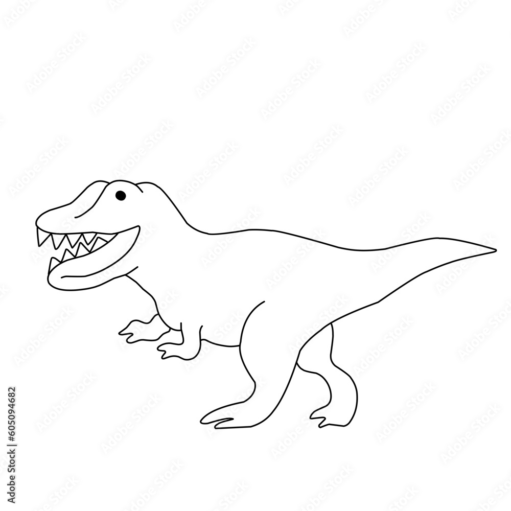 Cute Dinosaur Outline Cute Dinosaur Outline