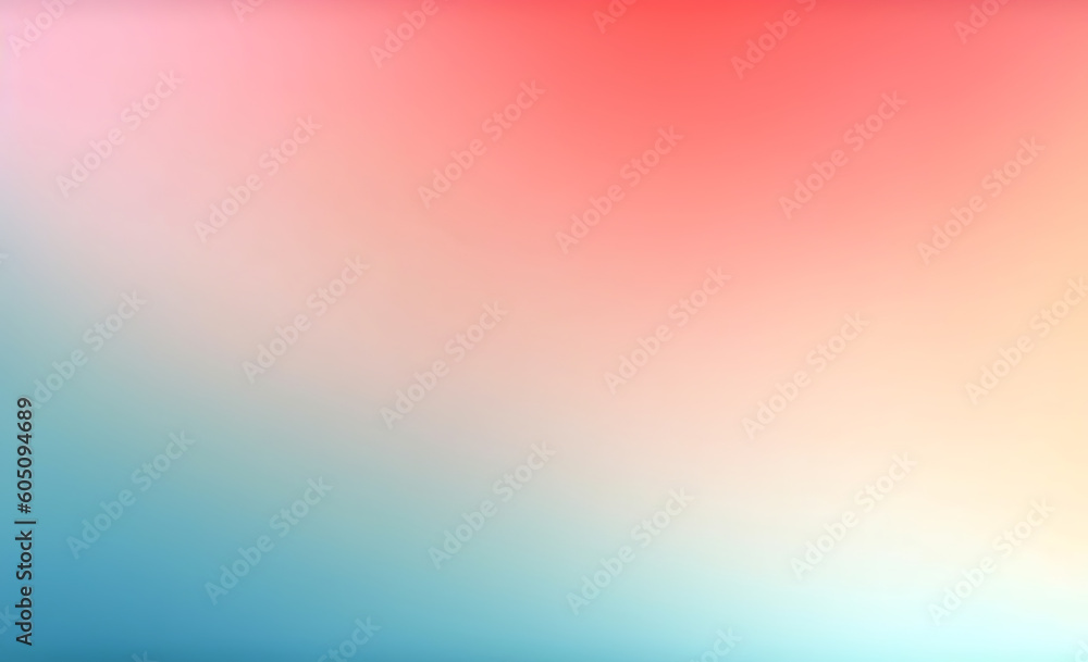 AI Generated: Dreamy Blurs and Gradient Background Design. Summer Fresh Colors in Hazy Serenity.