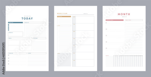 Today Weekly Monthly Planner. 