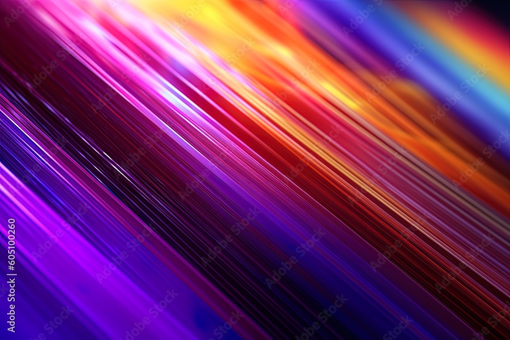 Vibrant and abstract colorful lines background using generative AI