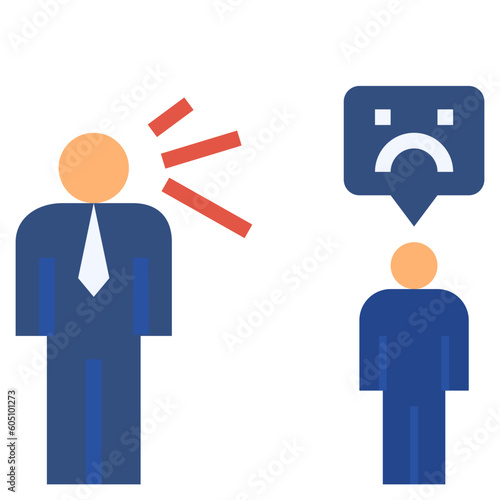 admonish flat style icon