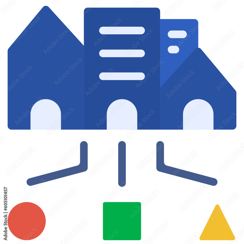 Fototapeta premium business flat style icon