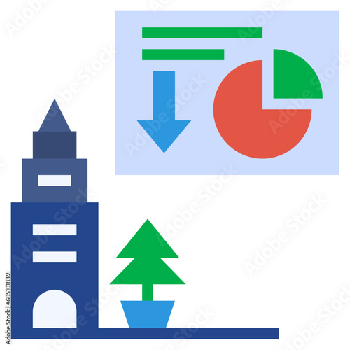 economy flat style icon