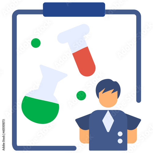 examine flat style icon