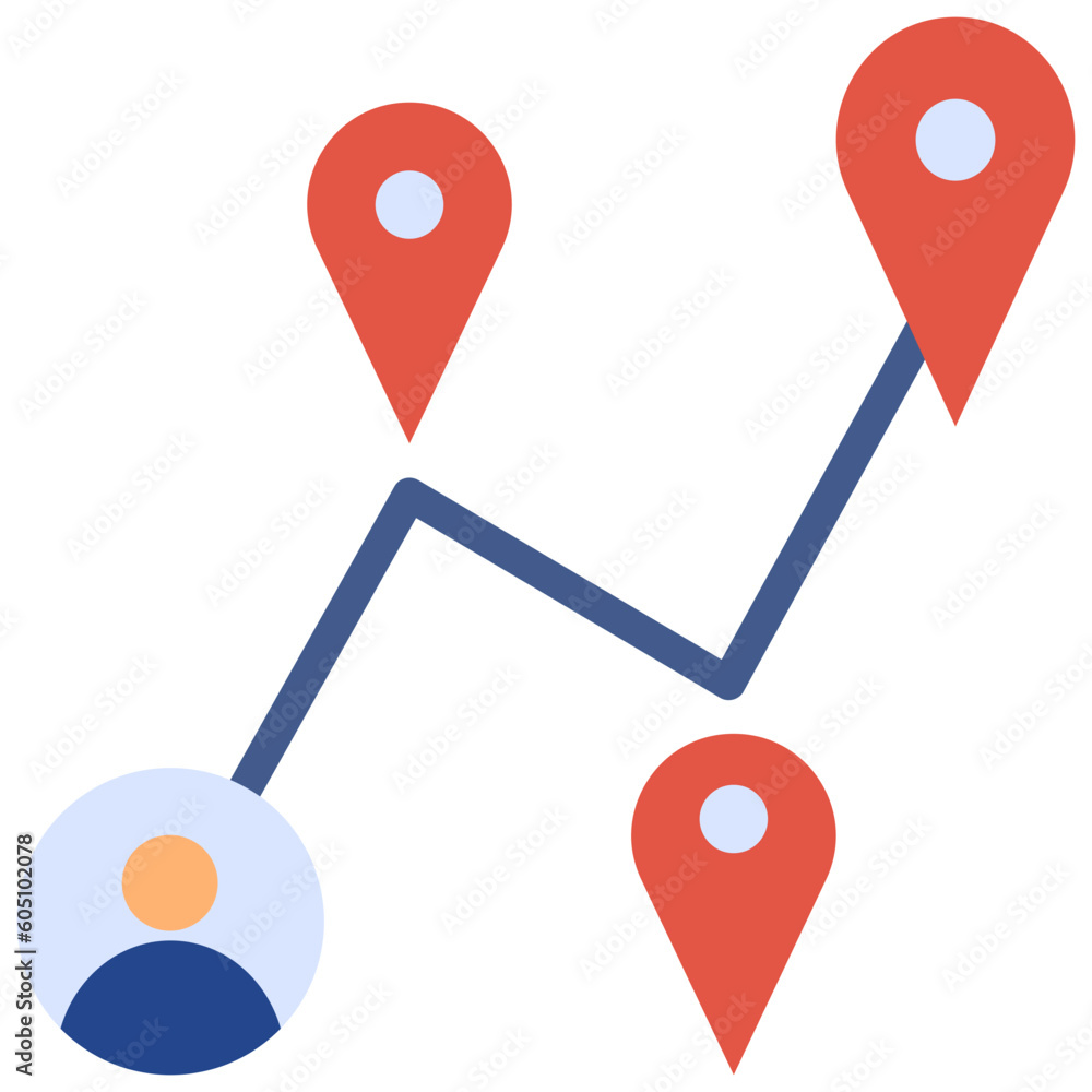 GPS flat style icon GPS flat style icon