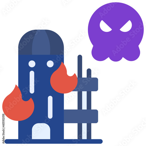 fire flat style icon