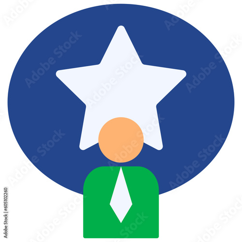 leadership flat style icon