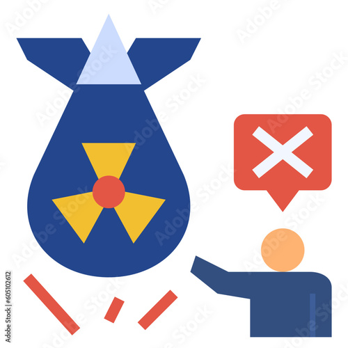 resist flat style icon