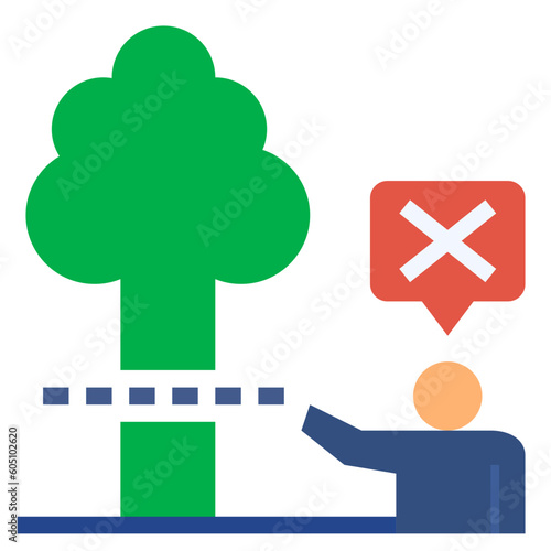 resist flat style icon
