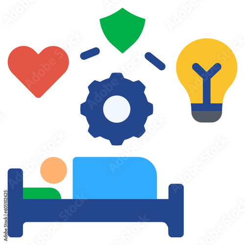 rest flat style icon