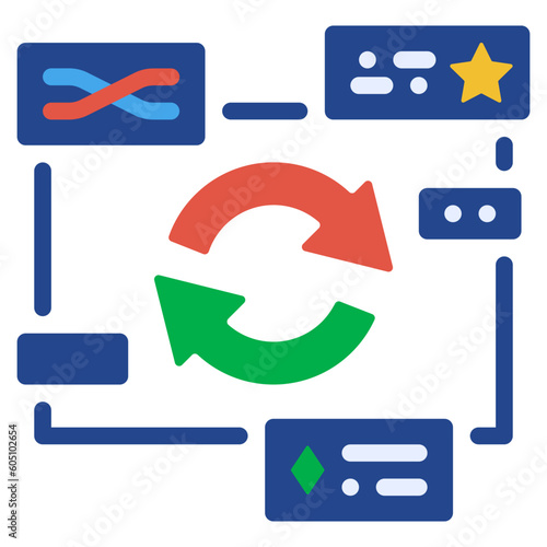 search flat style icon