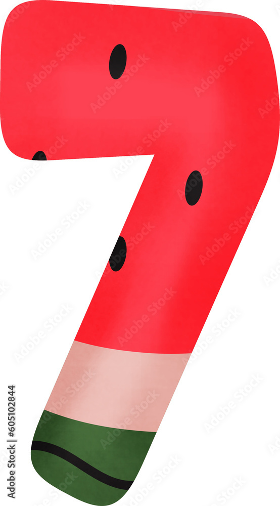 Obraz premium Watermelon Number