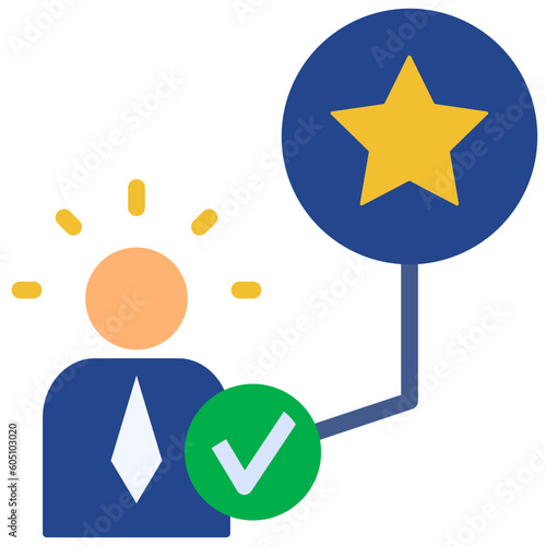 verify flat style icon