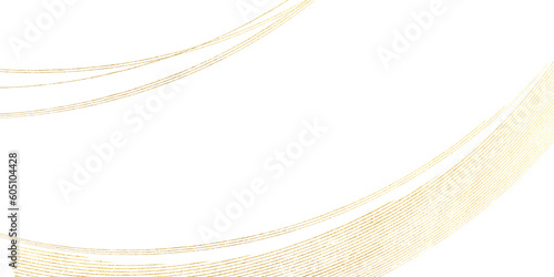 ブラシのストローク　金色　背景素材（アブストラクト）透明の背景